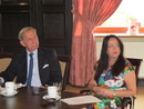 Zdzisław Kobierski - z-ca dyr. Departamentu Polityki Regionalnej i Sylwia Mucha - Departament Polityki Regionalnej