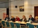 Przemawia Elżbieta Drogosz - Przewodnicząca OPZZ Rady Województwa Świętokrzyskiego