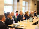 Mieczysław Pastuszko - Dyrektor Wydziału Zarządzania Funduszami Europejskimi Urzędu Miasta podczas referowania prezentacji nt. stanu wdrażania RPOWŚ