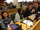 Grzegorz Orawiec - dyrektor Departamentu Polityki Regionalnej UMWŚ oraz Sylwia Mucha - kierownik Oddziału ds. Innowacji i Transferu Wiedzy Departamentu Polityki Regionalnej UMWŚ