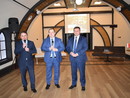 Leszek Kopeć - Burmistrz Staszowa, Marek Szczepanik - członek Zarządu Województwa Świętokrzyskiego oraz Michał Skotnicki - starosta staszowski