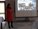 Przemawia Sylwia Mucha - kierownik Oddziału ds. Innowacji i Transferu Wiedzy UMWŚ