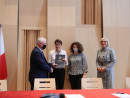 Uroczyste zawarcie umów na dofinansowanie projektów, dotyczących "cyfrowych" lekcji w świętokrzyskich szkołach.