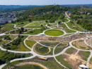 Widok Ogrodu Botanicznego z lotu ptaka