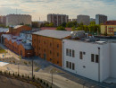 Aerial view of the city