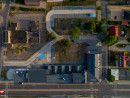 Aerial view of the object