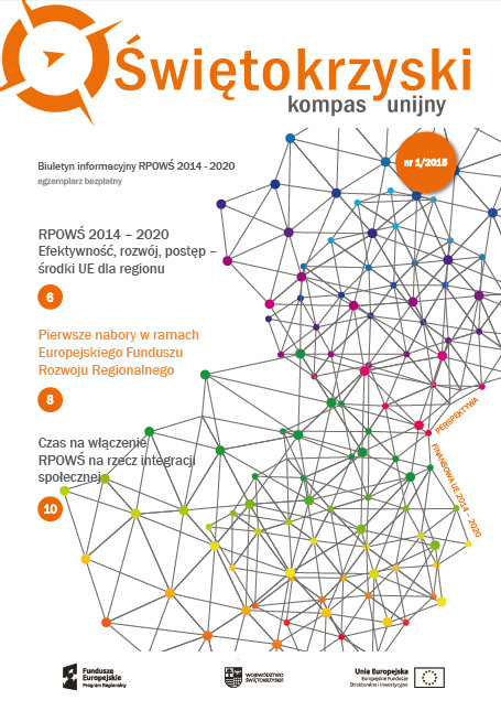 Okładka biuletynu Świętokrzyski kompas unijny, numer 1/2015