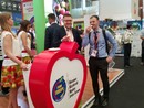 Grzegorz Orawiec - dyr. Departamentu Polityki Regionalnej podczas Targów Spożywczych SIAL w Szanghaju