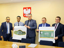 Konferencja dortycząca podpisania kontraktu z Arabią Saudyjską
