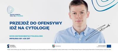 Grafika kampanii Jestem kobietą, więc idę. Cytologia