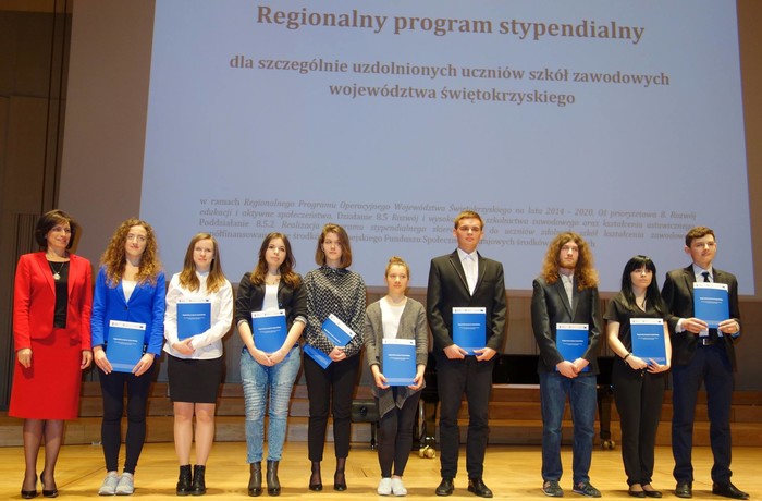 Stypendyści świętokrzyskiego programu stypendialnego