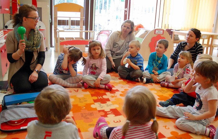 Przedszkole utworzone dzięki funduszom z Unii Europejskiej”.