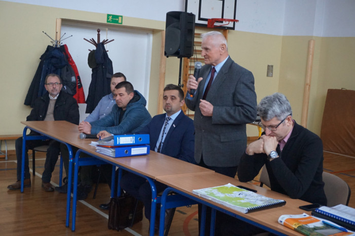 Marek Jońca na spotkaniu w Okole