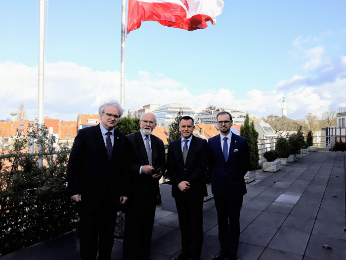 Delegacja Województwa Świętokrzyskiego z wizytą w Ambasadzie RP w Królestwie Belgii.