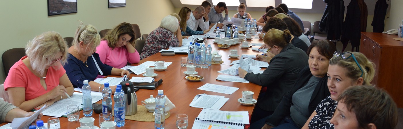 Uczestnicy warsztatów organizowanych przez Departament Wdrażania Europejskiego Funduszu Społecznego