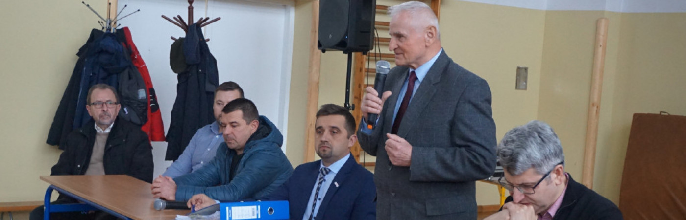 Marek Jońca na spotkaniu w Okole