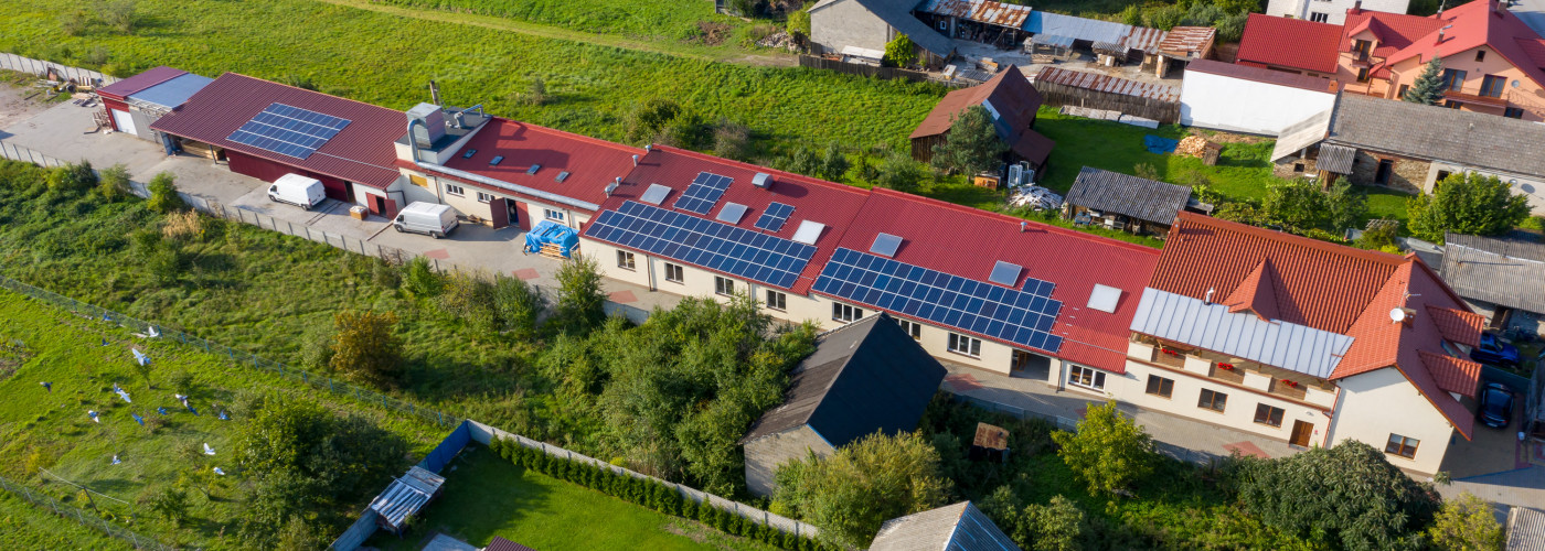 Budynki firmy Megastol Paweł Różyc z lotu ptaka